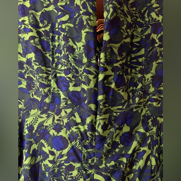 Maeve Anthropologie Floral Print Ruched Faux Wrap Dress Size 2 - Picture 13 of 14